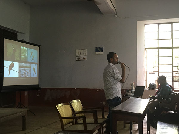 30. Mebin George Varghese sharing his experience as an amateur zoologists