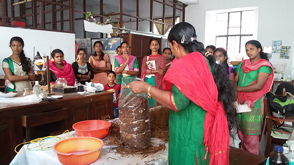 8. mushroom training to Kudumbasree and students