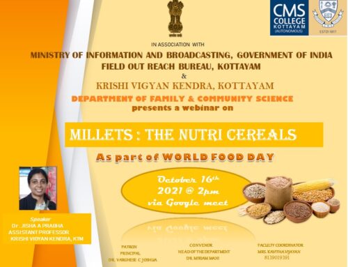 Webinar on Millets : The Nutri Cereals