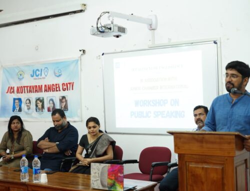 Department of English (SF) in association with JCI conducted a Workshop on Public Speaking
