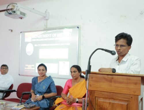 Department of History, CMS College , Kottayam organized Dr.CV Cheriyan Memorial Lecture