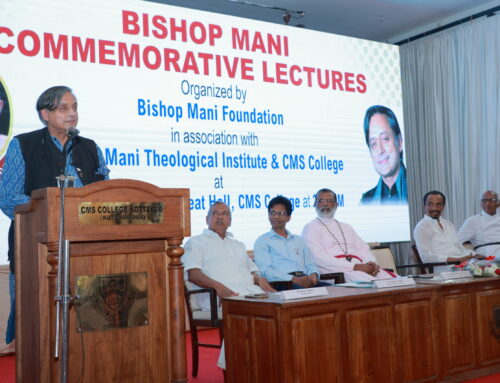 Dr. Shashi Tharoor inaugurated the Bishop Mani Commemorative Lectures