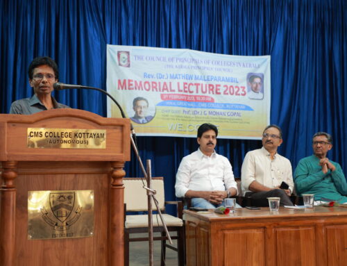 CMS College hosted the Rev. Dr. Mathew Maleparambil Memorial Lecture organised by The Council of Principals of Colleges in Kerala